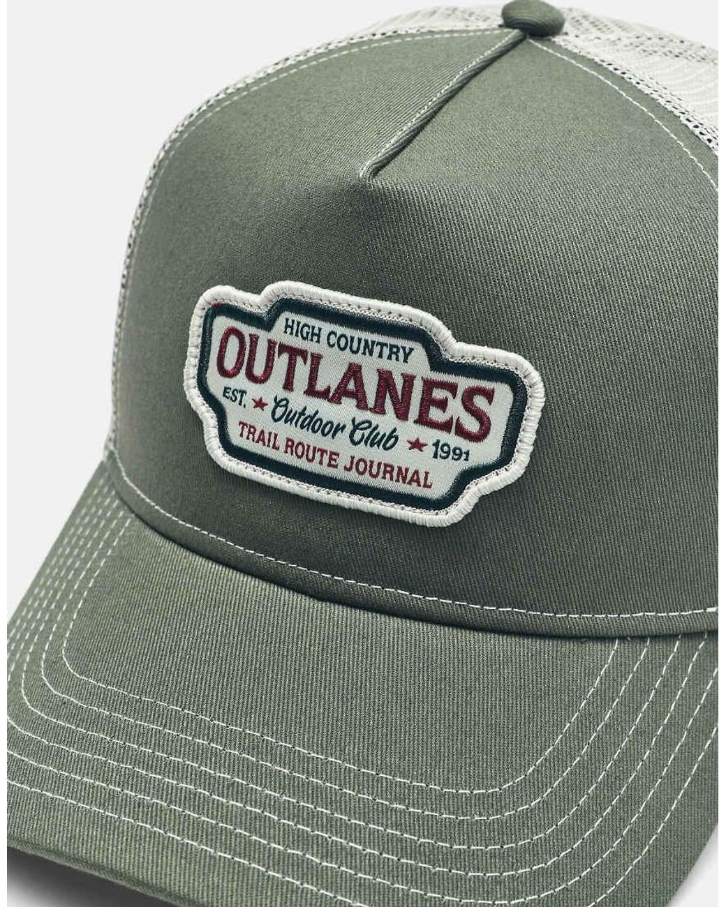 Pull&Bear Green Outlanes Trucker Cap for men