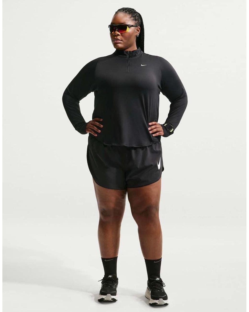 Nike Black Swift Element Dri-Fit Uv 1/4-Zip Top
