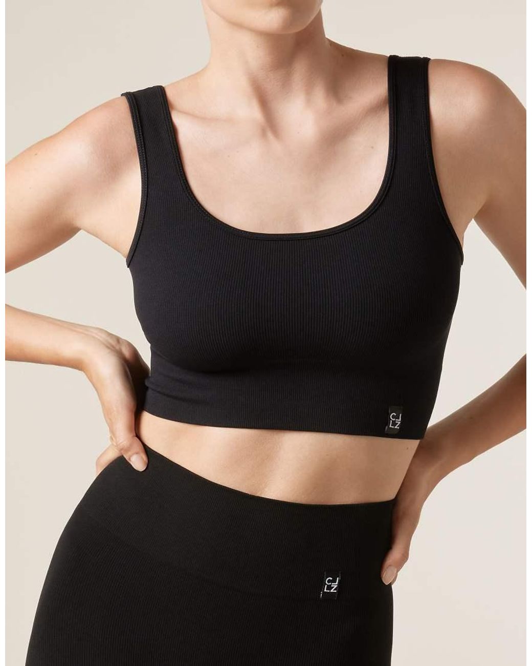 Calzedonia Black Seamless Sports Top