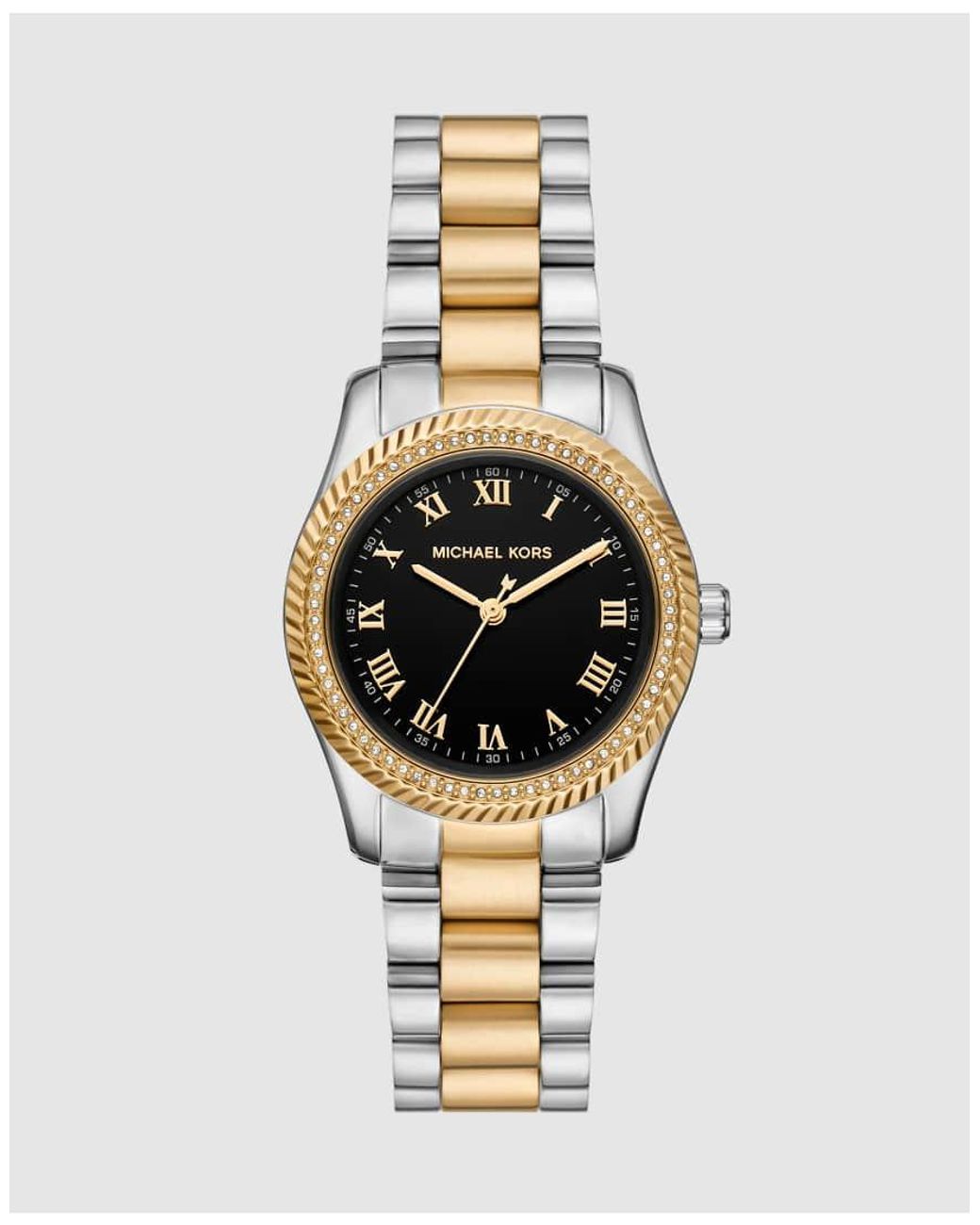 Michael Kors Metallic Lexington Three-Hand Two-Tone Stainless Steel Watch
