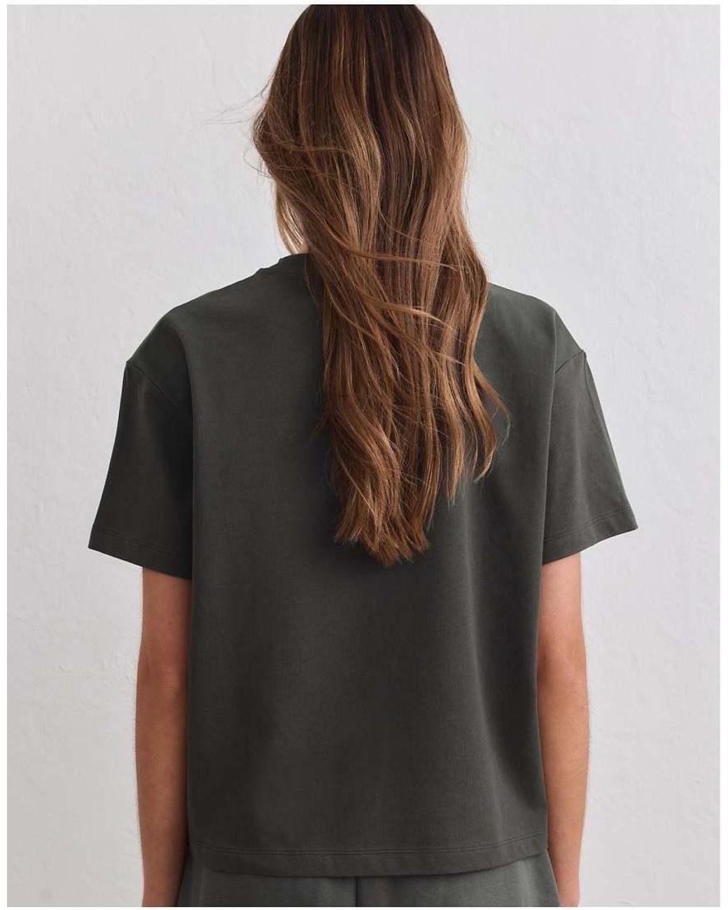 Aim'n Green Dark Ivy Varsity Boxy T-Shirt