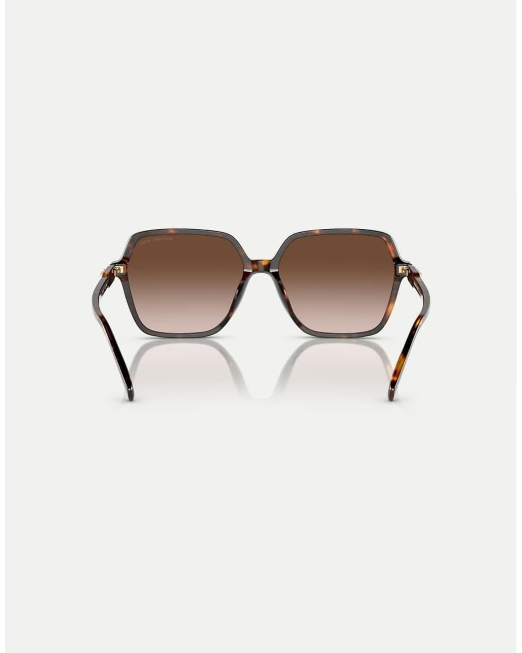 Michael Kors Brown Jasper Square Sunglasses With Lens