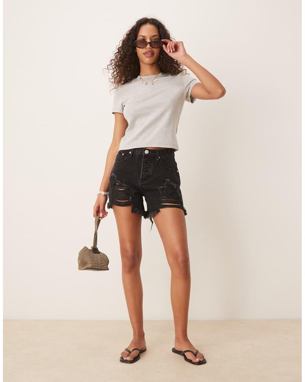 Glamorous Black Demin Shorts