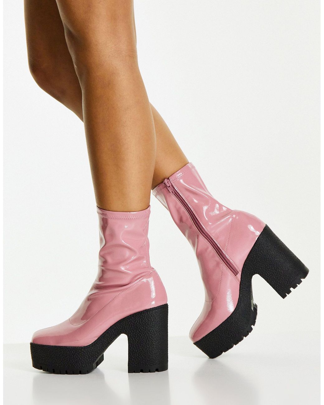 ASOS Elena High Heeled Sock Boots in 