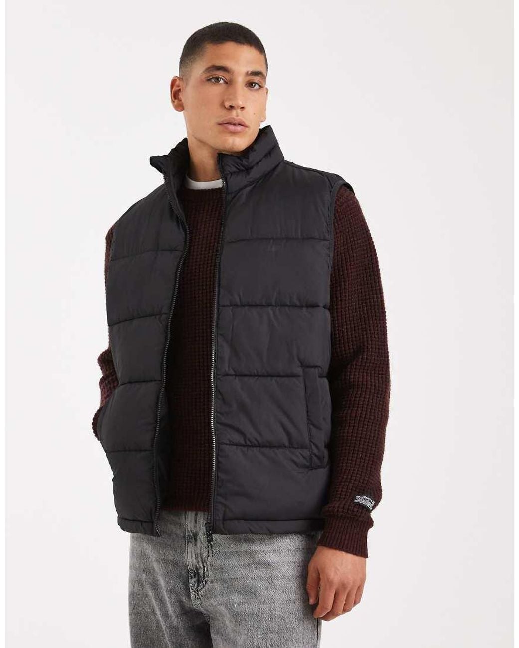 JJ Rebel Blue Puffer Gilet for men