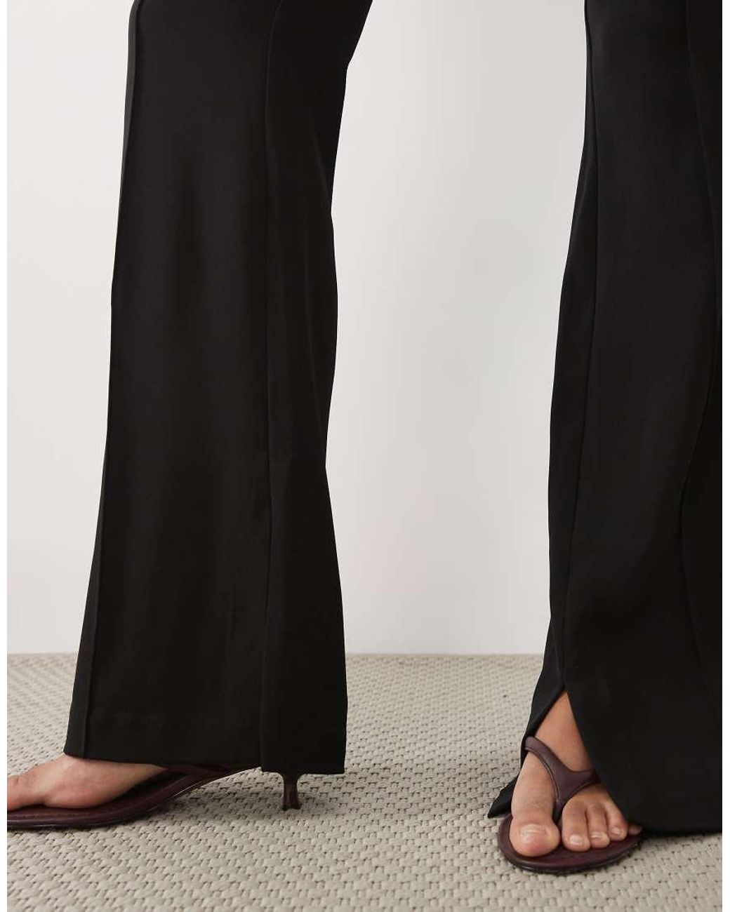 ASOS White Tall Tailored Slinky Flare Trousers