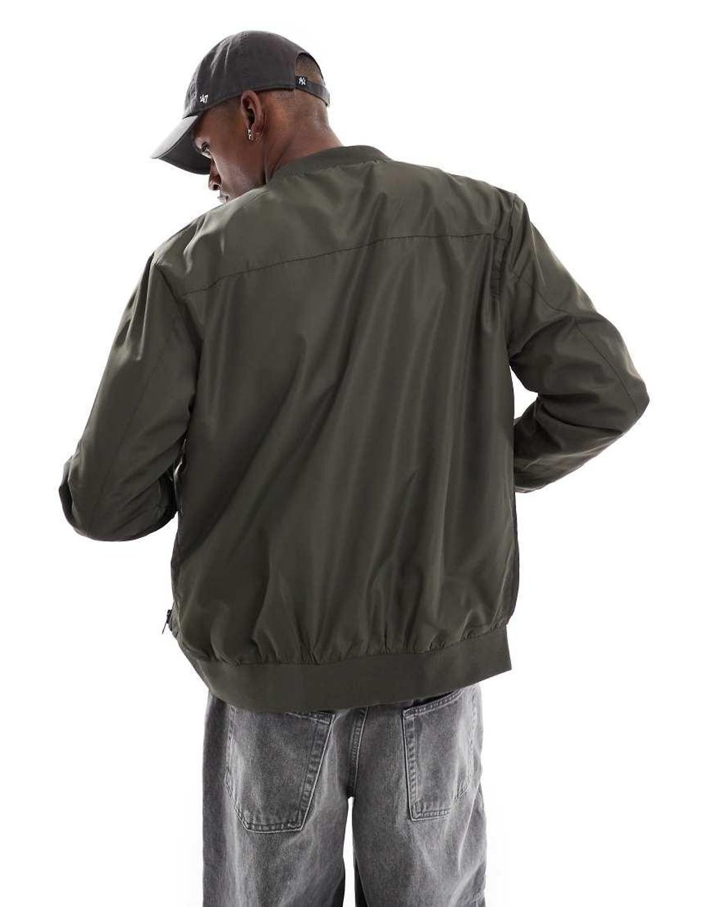 Brave Soul Black Bomber Jacket for men