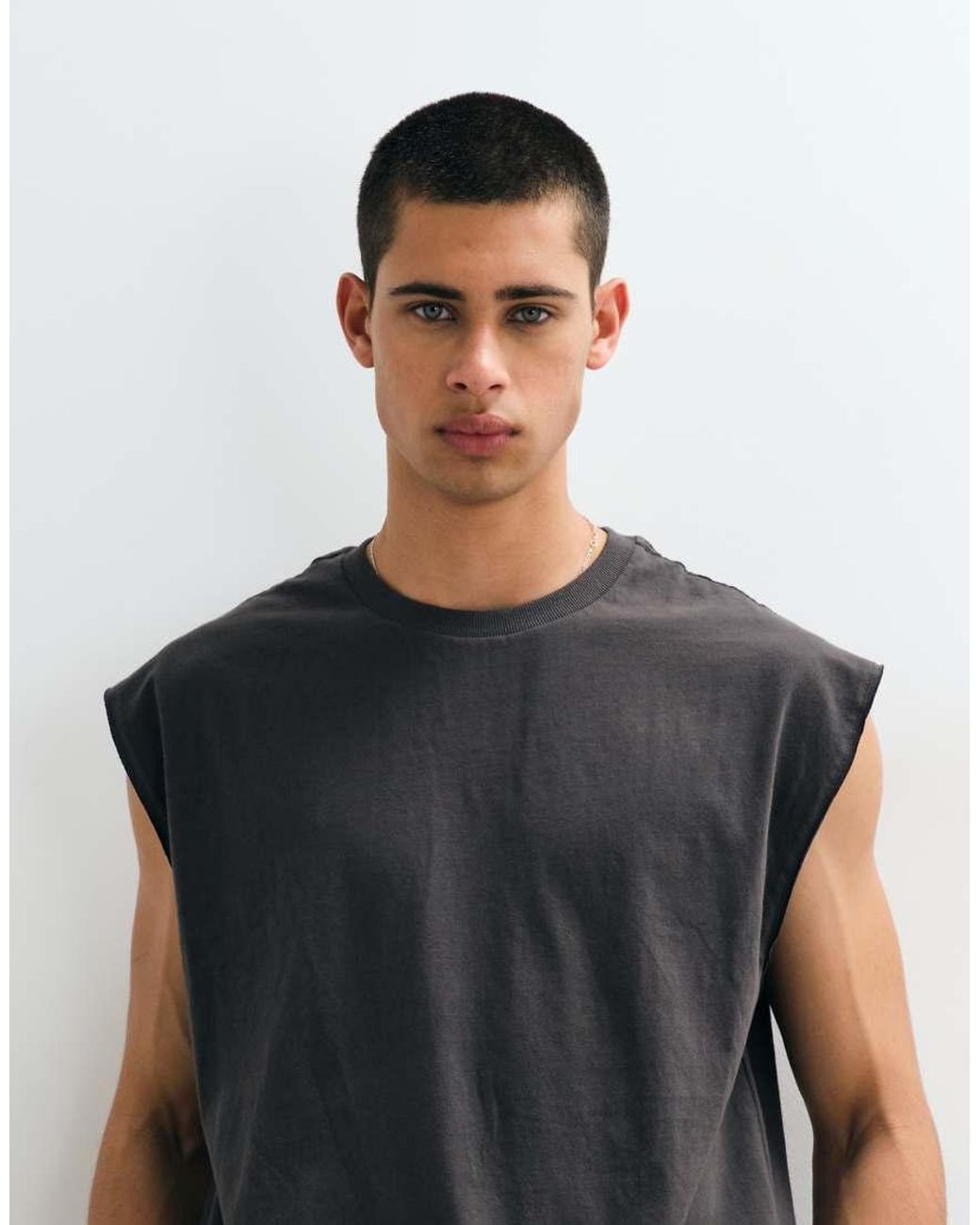 Cotton On Black Boxy Oversized Fit Tee for men