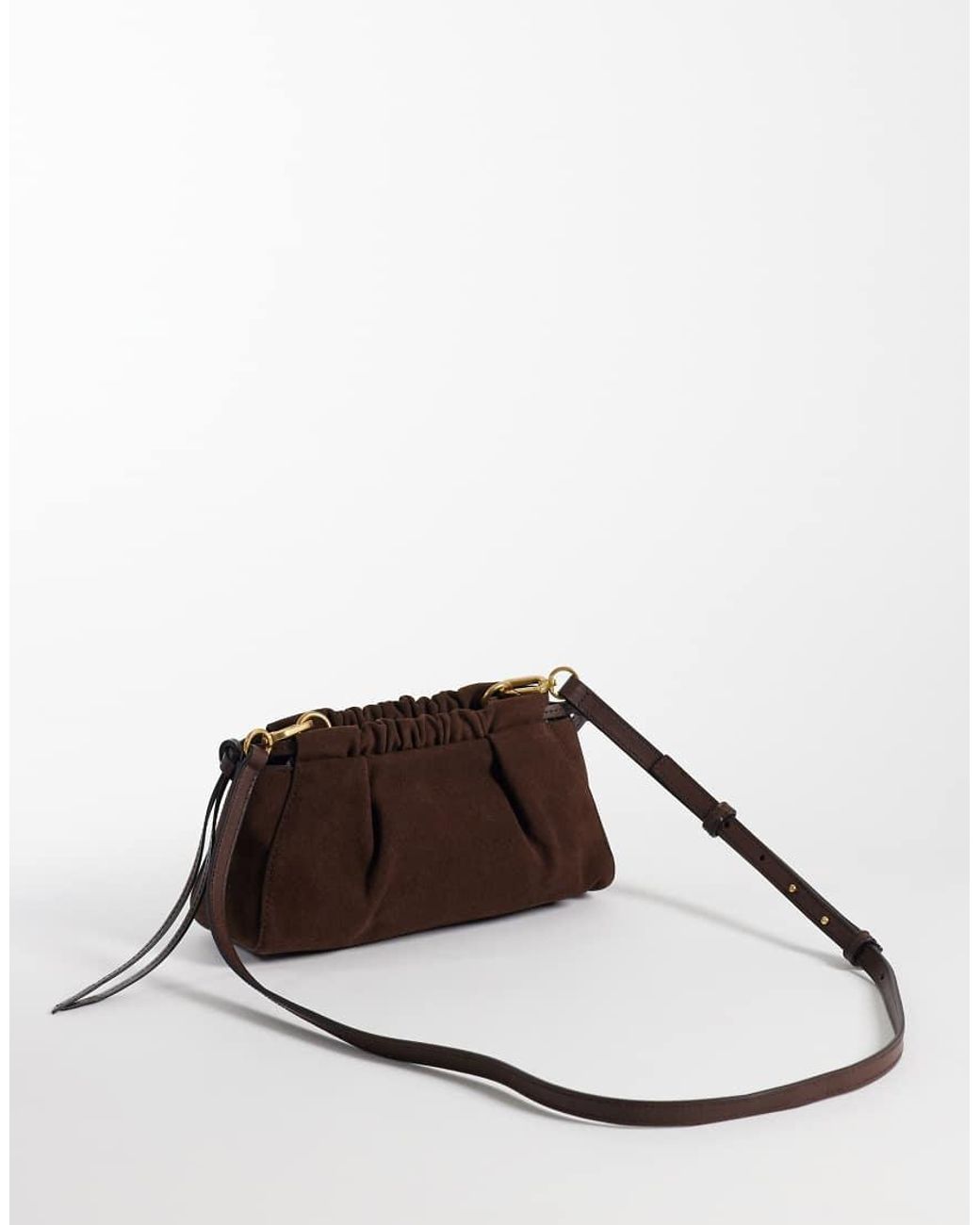 Tommy Hilfiger Brown Soft Real Suede Mini Bag