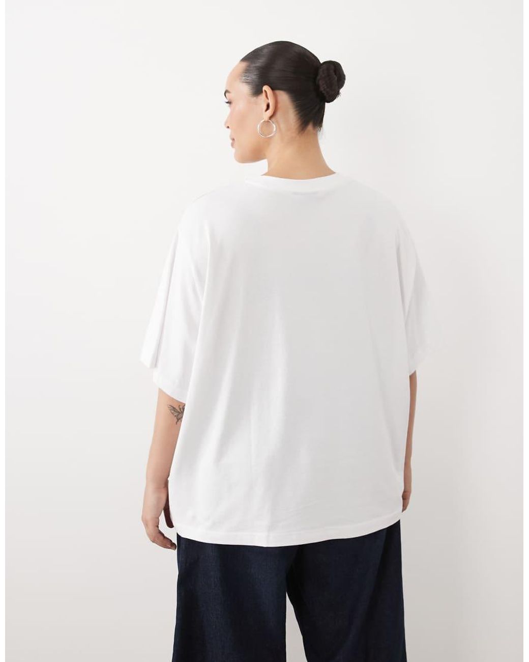 ASOS Blue Asos Design Curve Oversized T-Shirt With Lucky Vegas Cherry Graphic