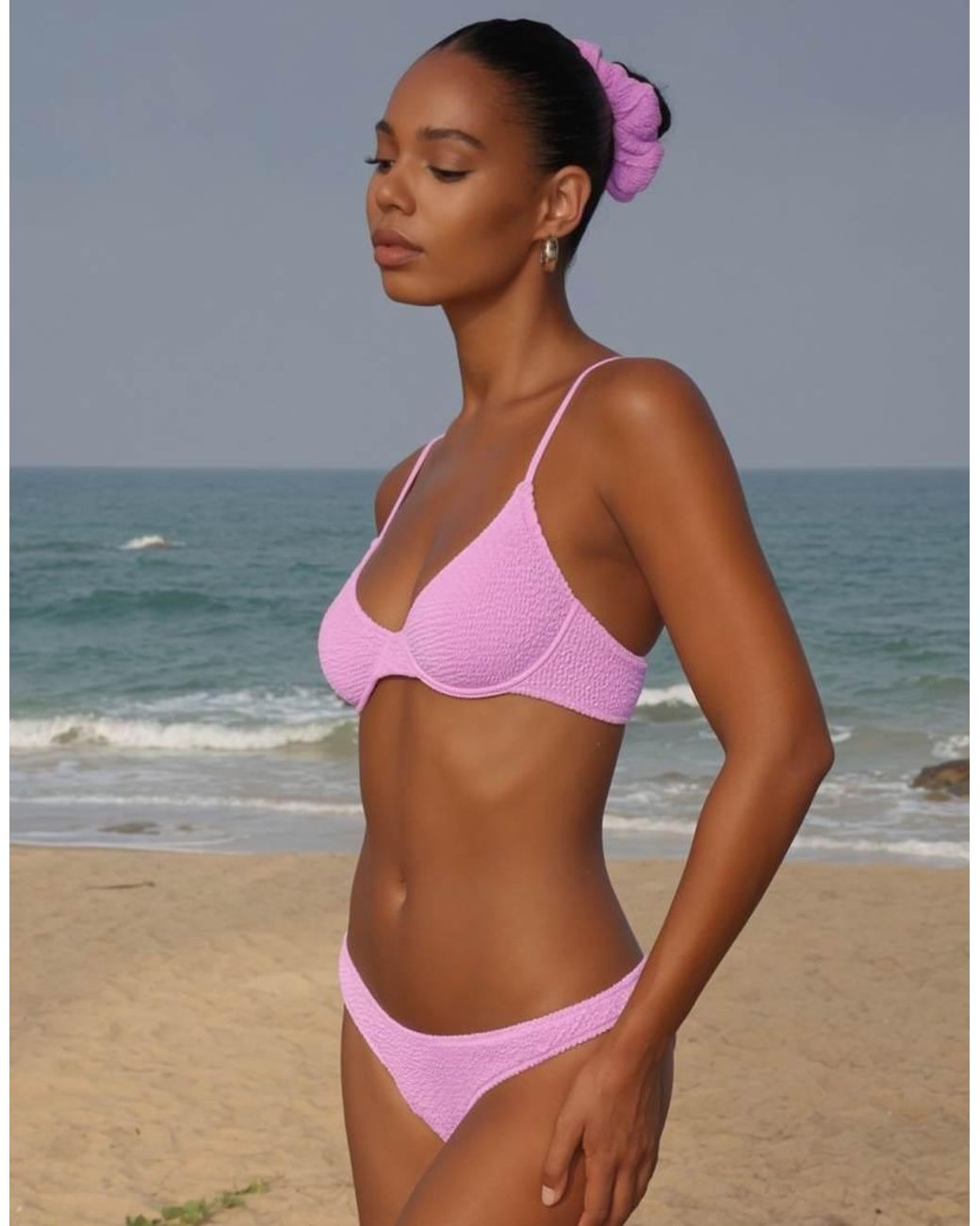 Moda Minx Blue Scrunch Underwire Top