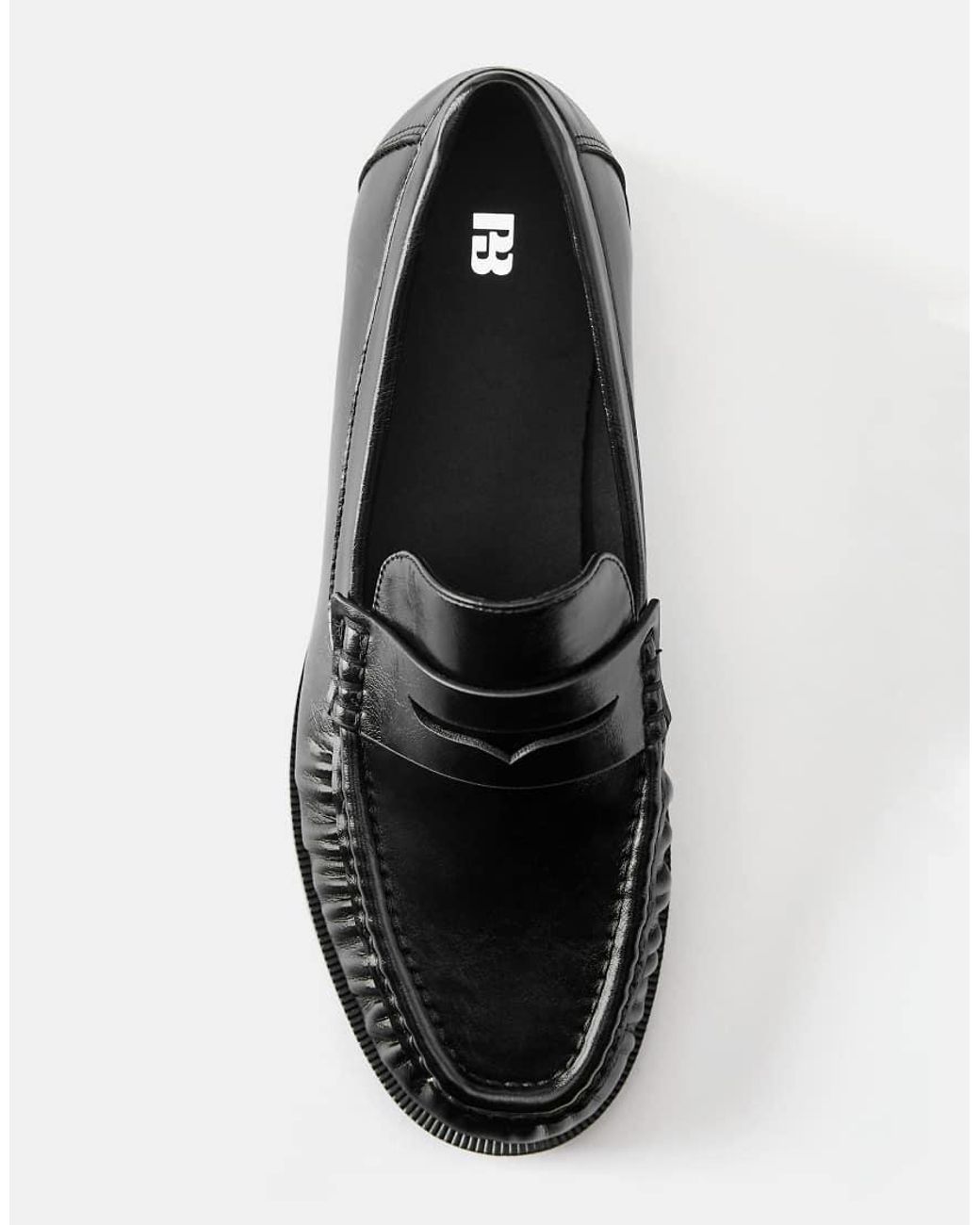Pull&Bear White Gathered Loafers