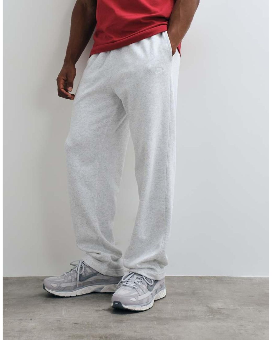 Nike Black Club French Terry Open Hem Joggers for men