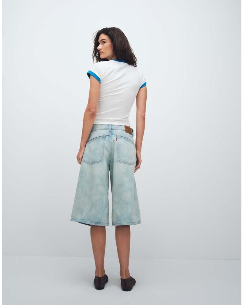 Levi's Blue Super Baggy Long Denim Jorts