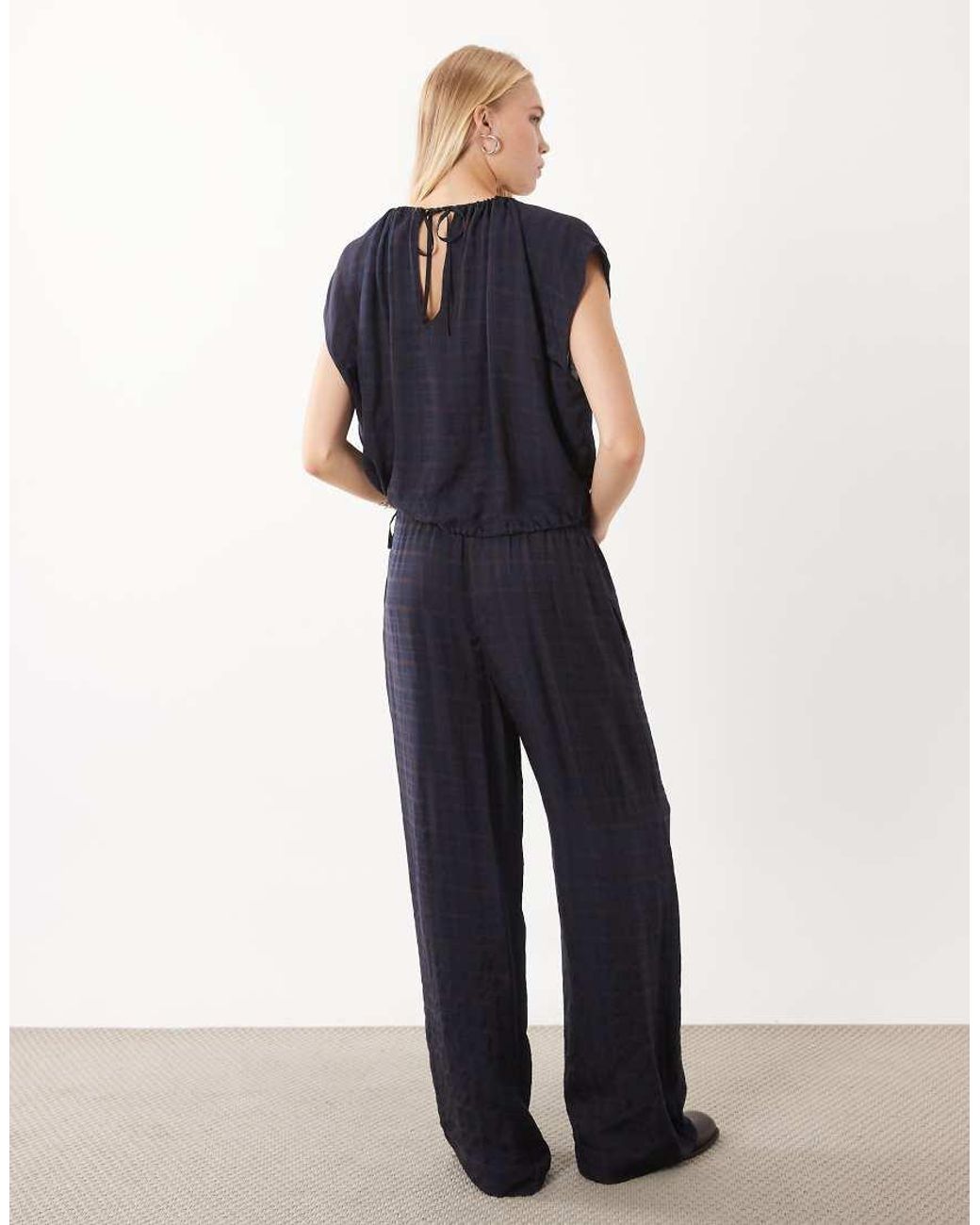 Mango Blue Dara Straight Trouser Co-ord