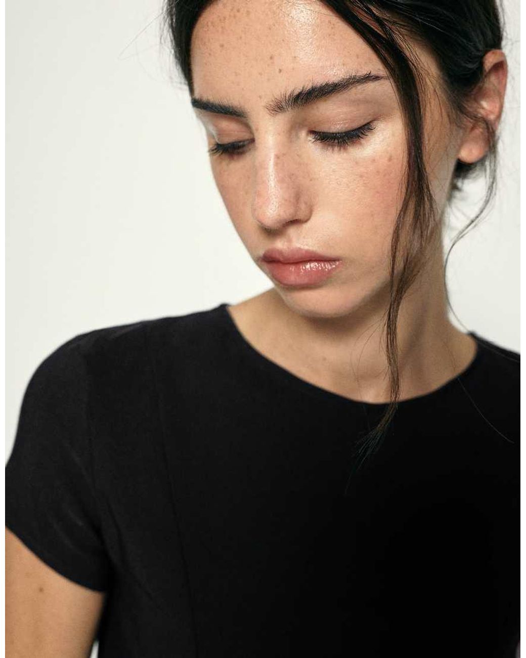 Pull&Bear Black Peplum Top
