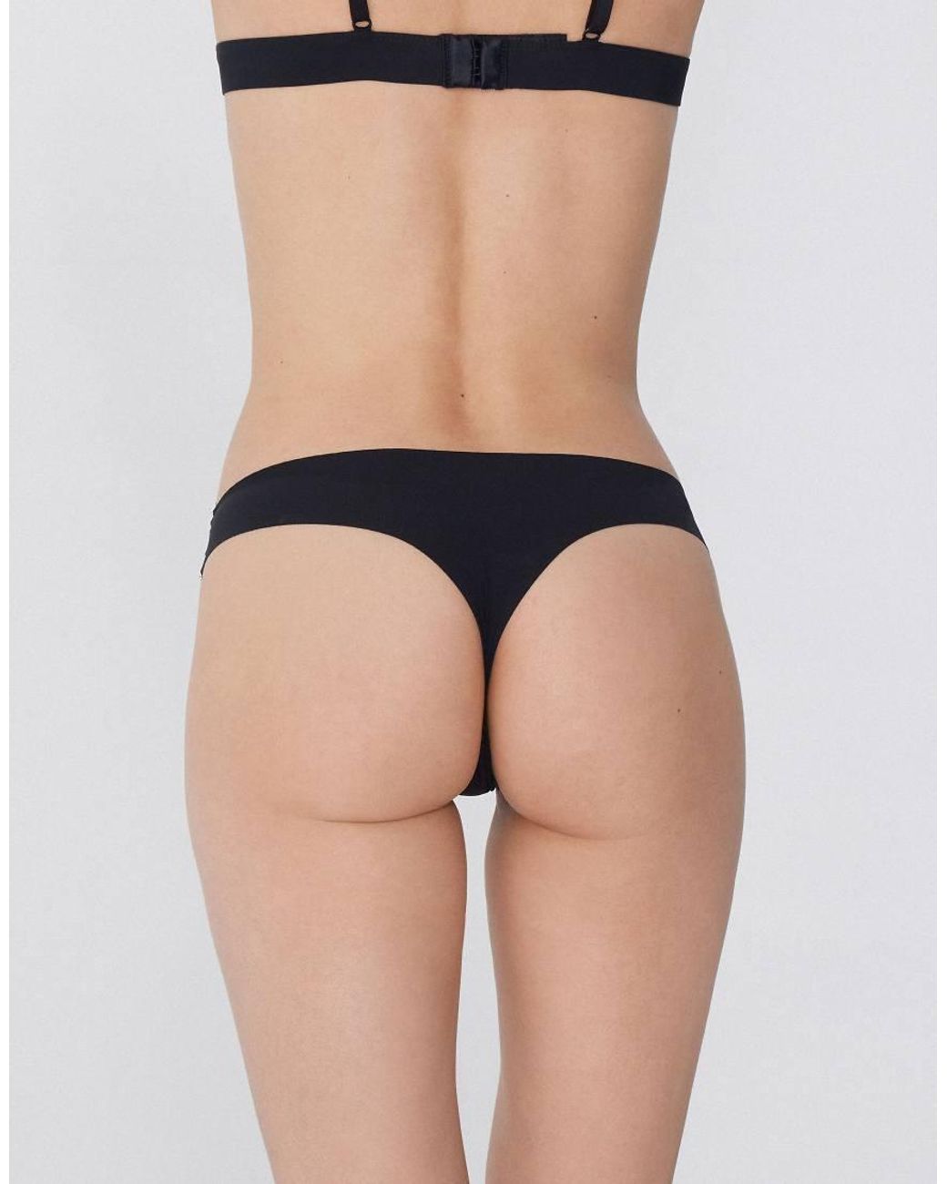 Tezenis Black Laser Cut Brazilian Briefs