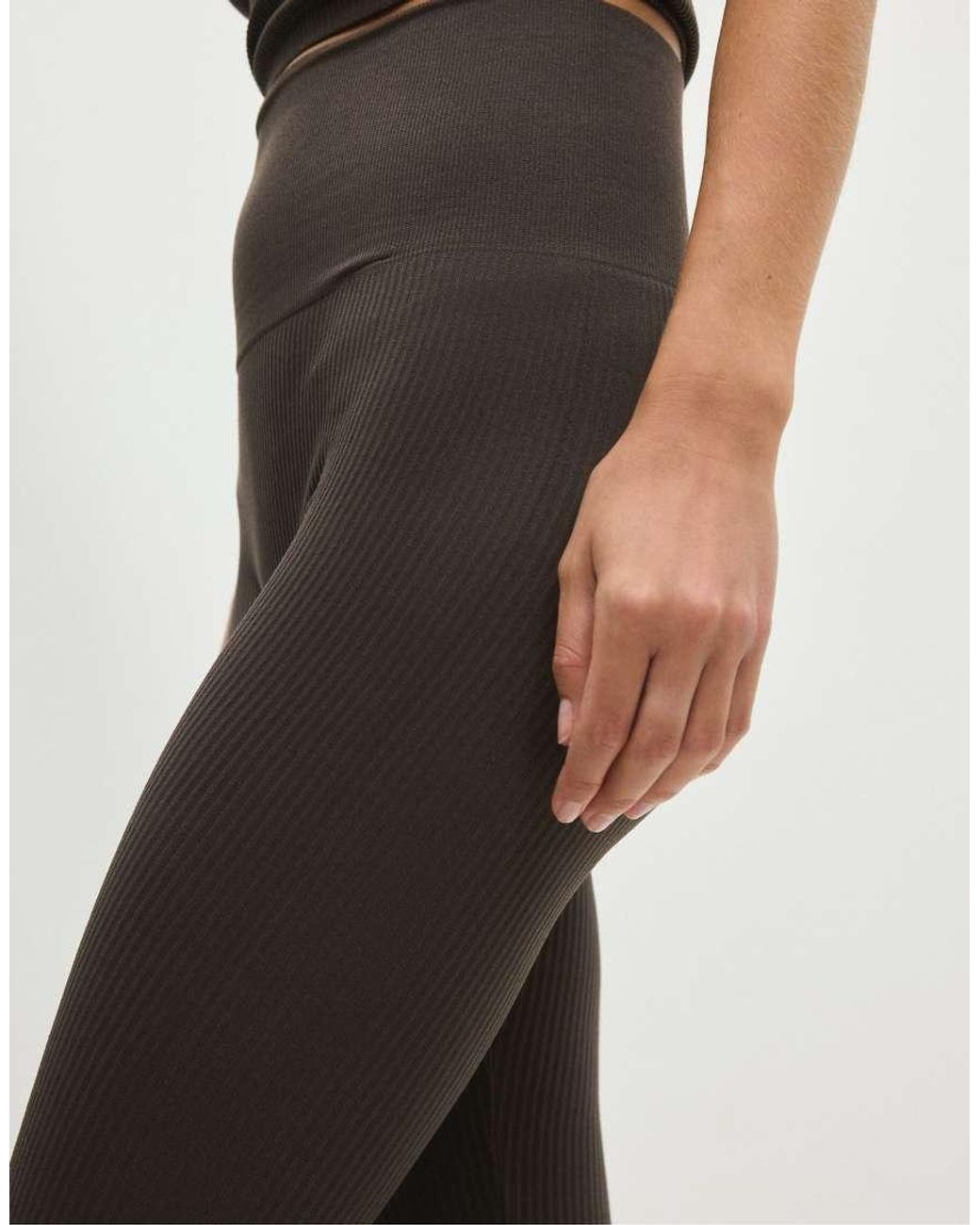 Stradivarius Black High-Waist Seamless Leggings