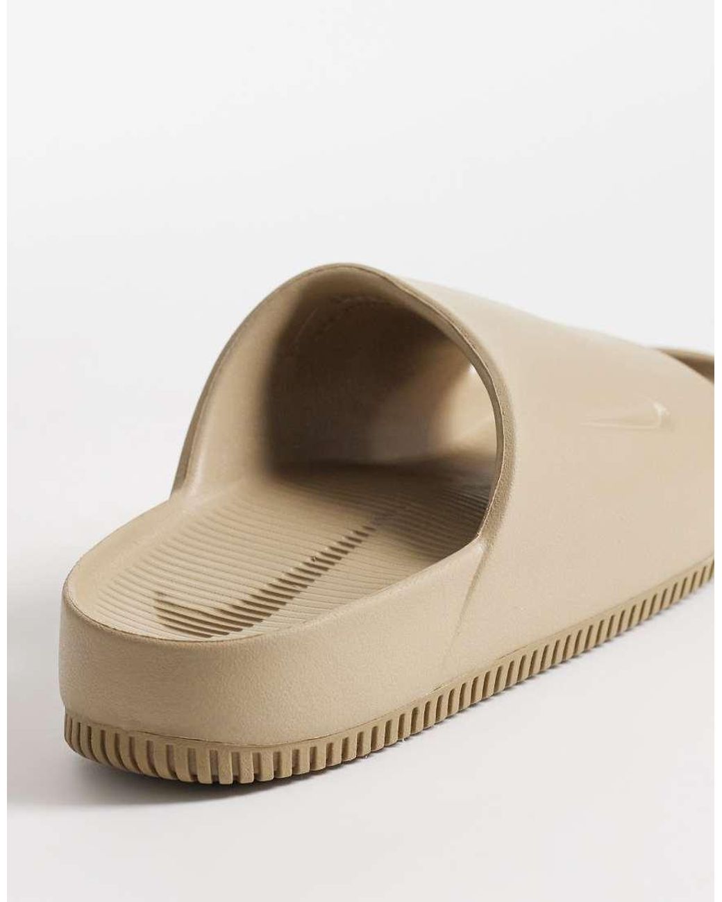 Nike White Calm Sliders