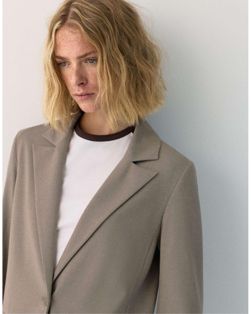 Pull&Bear Natural – basic-blazer