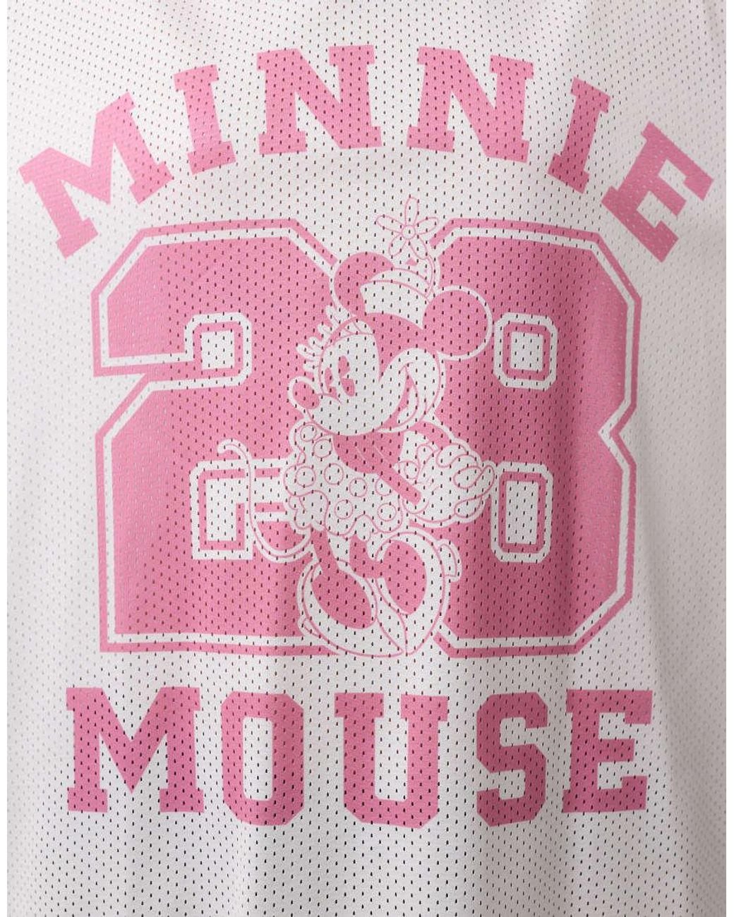 ASOS Blue Disney Minnie Mesh Print Oversized Tee