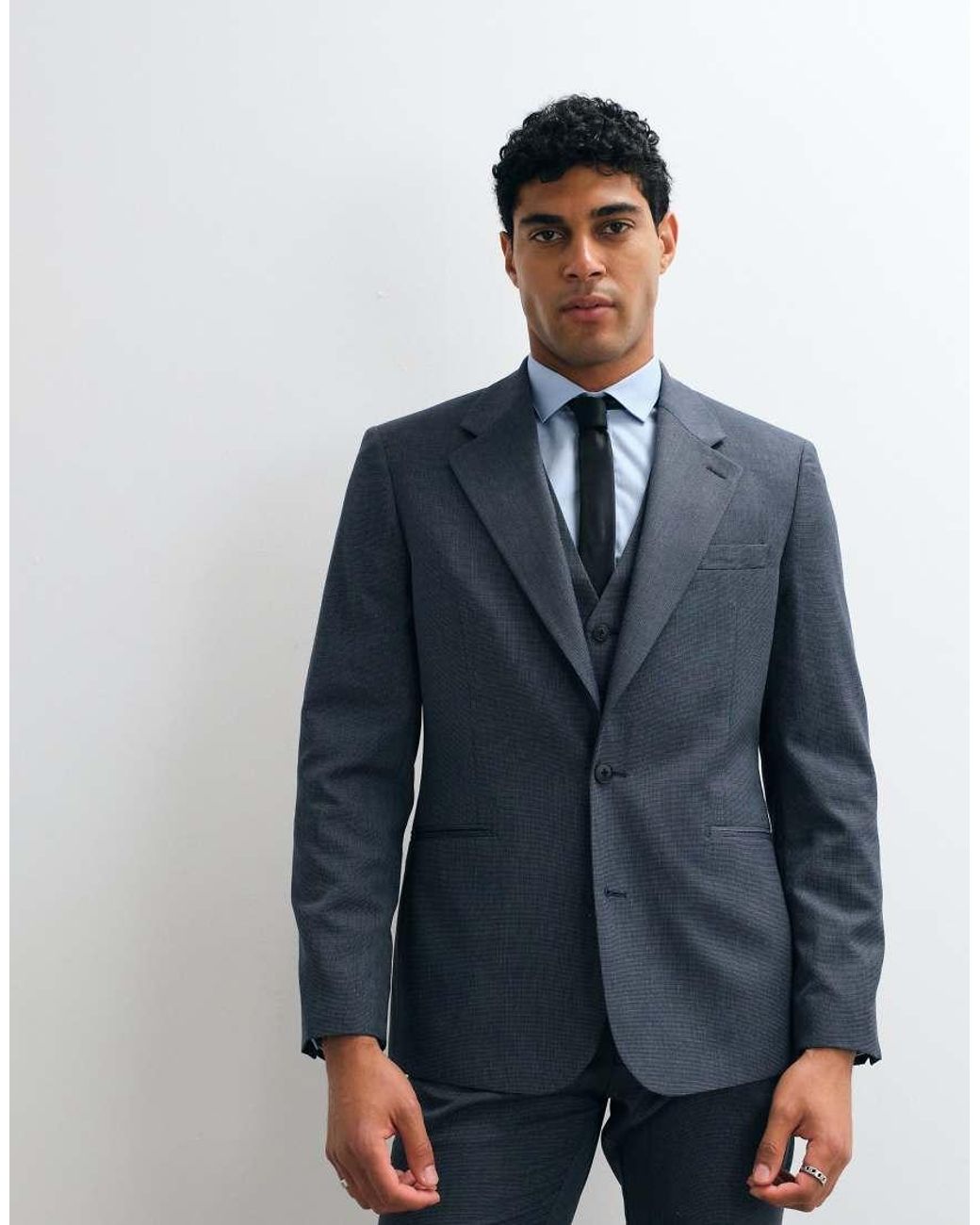 ASOS Blue Slim Suit Jacket for men