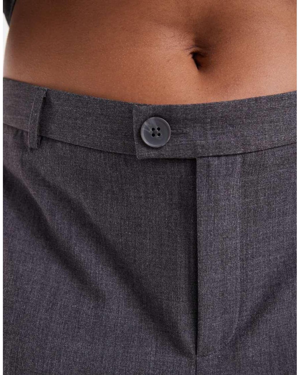 Vero Moda Black Straight Smart Trouser With Crease Front Co-Ord