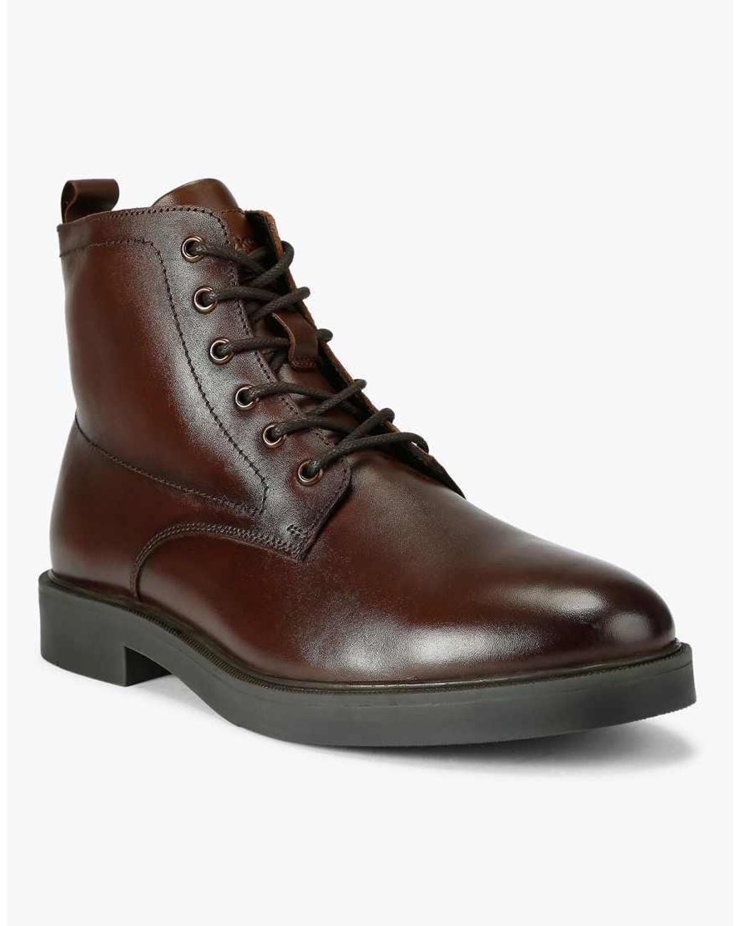 KG by Kurt Geiger Brown Douglas Lace Up Boots for men