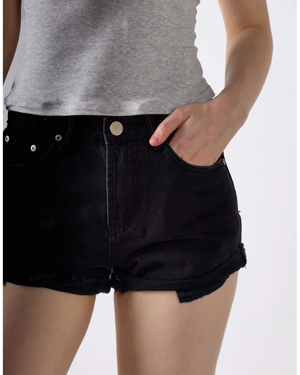 Glamorous White High Waist Shorts
