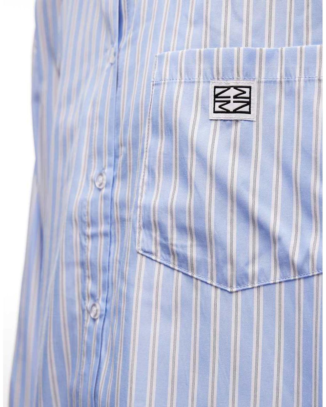 Noisy May Blue Oversized Shirt