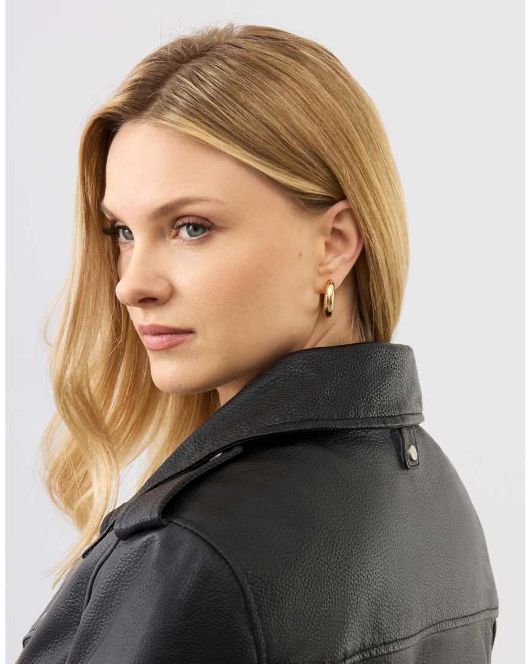 Bolongaro Trevor Black Real Leather Katie Biker
