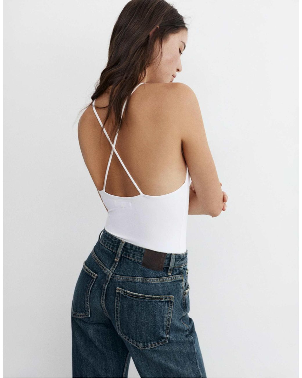 Pull&Bear White – neckholder-body