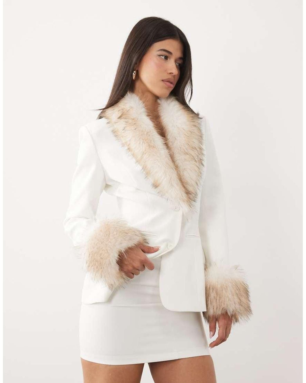 Kaiia White Exclusive Tailored Mini Skirt Co-Ord