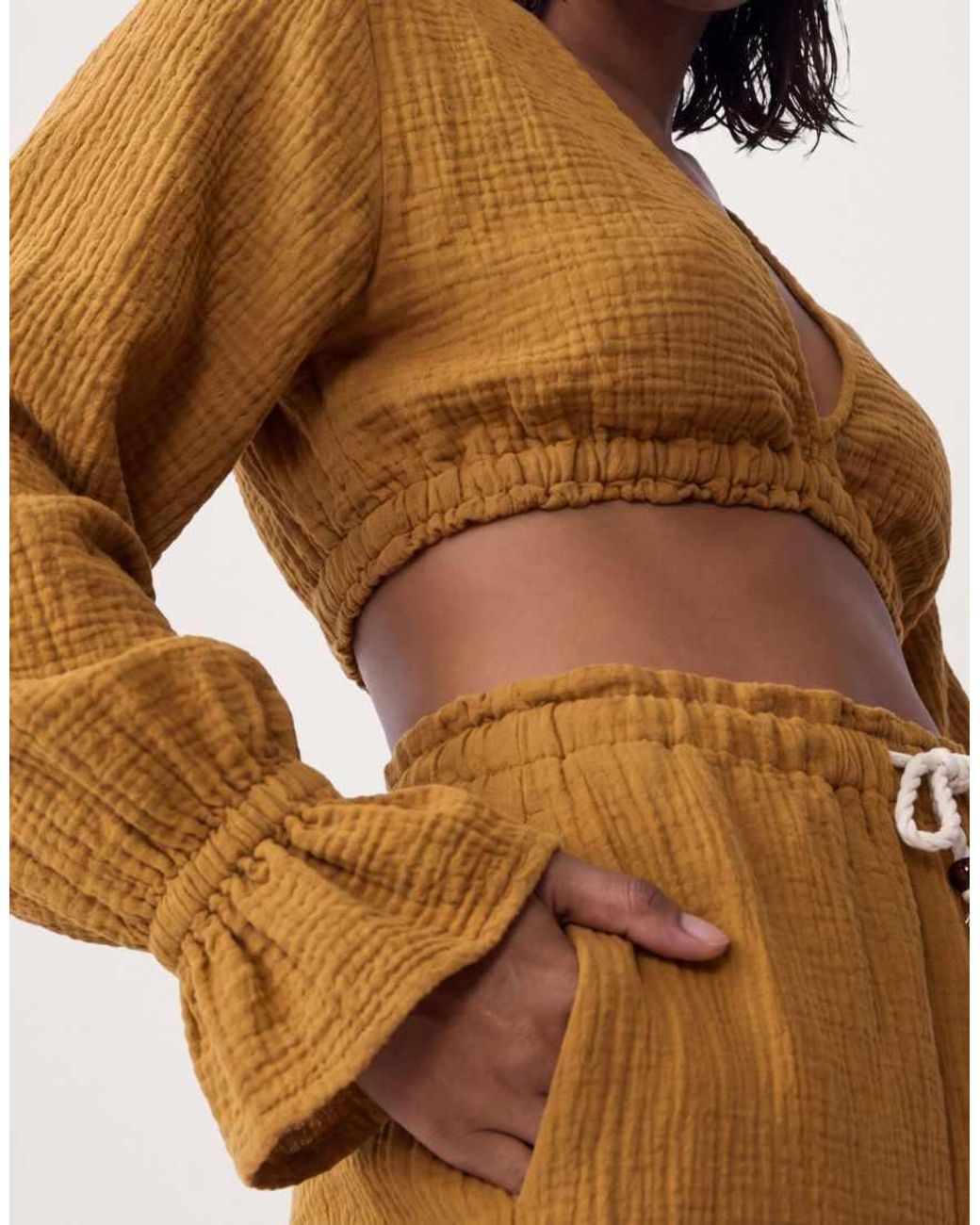 ASOS Natural Pull-on Pants Set