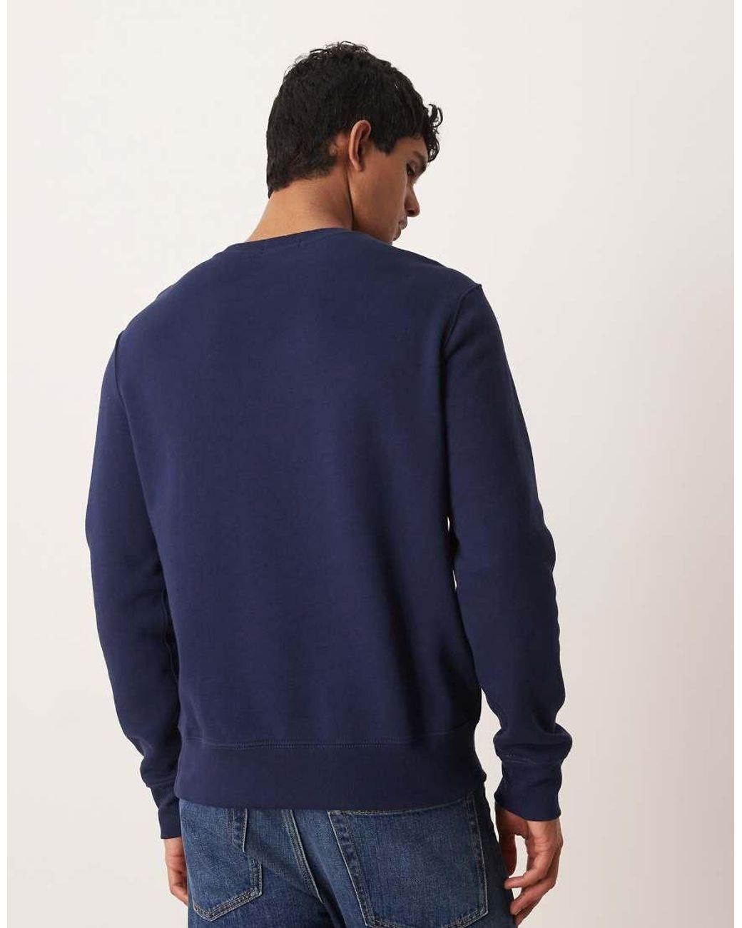 Polo Ralph Lauren Blue Society Bear Print Sweatshirt for men