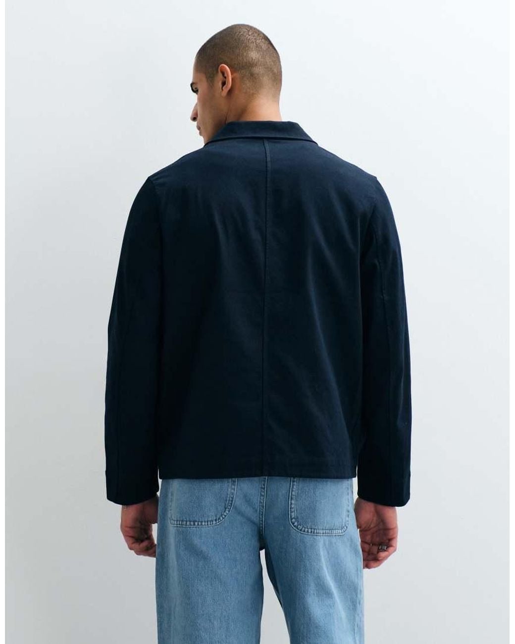 ARKET Blue Linen Blend Blazer for men