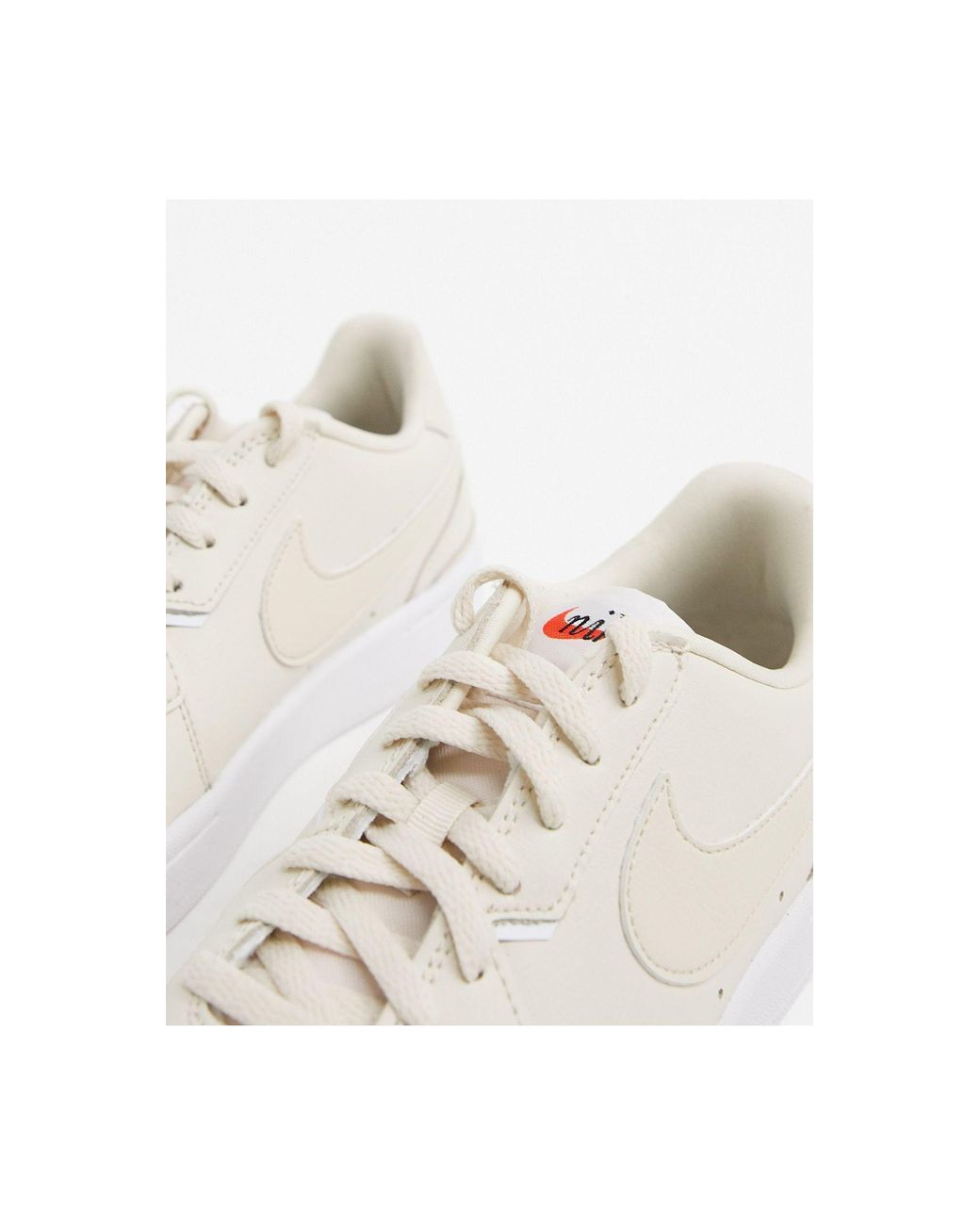 Nike Court Blanc Cream Court Sneakers in Natural | Lyst