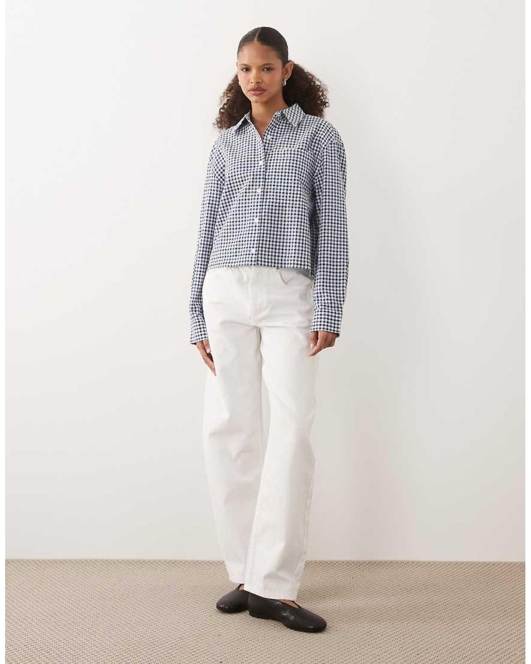 Barbour Gray Ashwell Long Sleeve Gingham Shirt