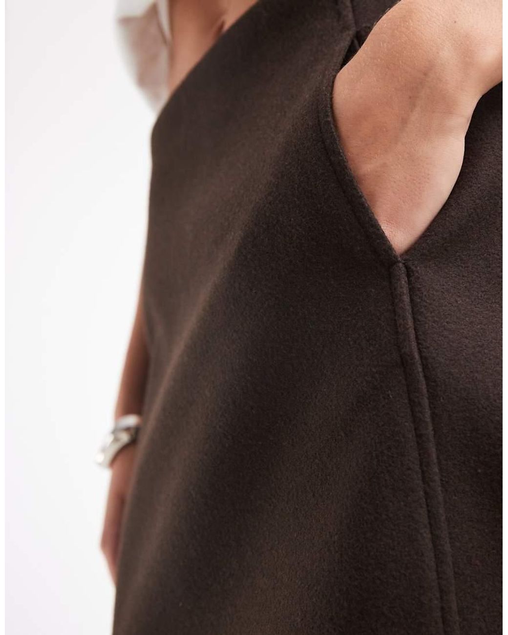 Vero Moda Natural High Waisted Structured Mini Skirt