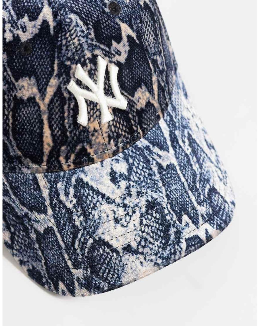 KTZ Blue Ny Yankees 9Forty Snake Print Cap