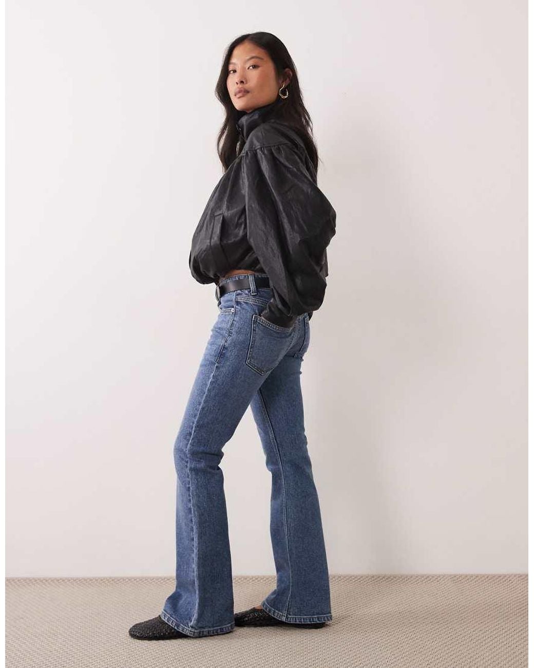 ASOS Blue Asos Design Petite Bootcut Flare Jean