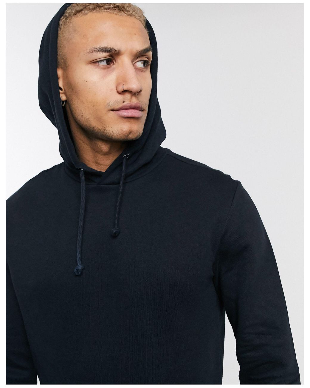 Only & Sons Hoodie With Organic Cotton in Black for Men - Lyst