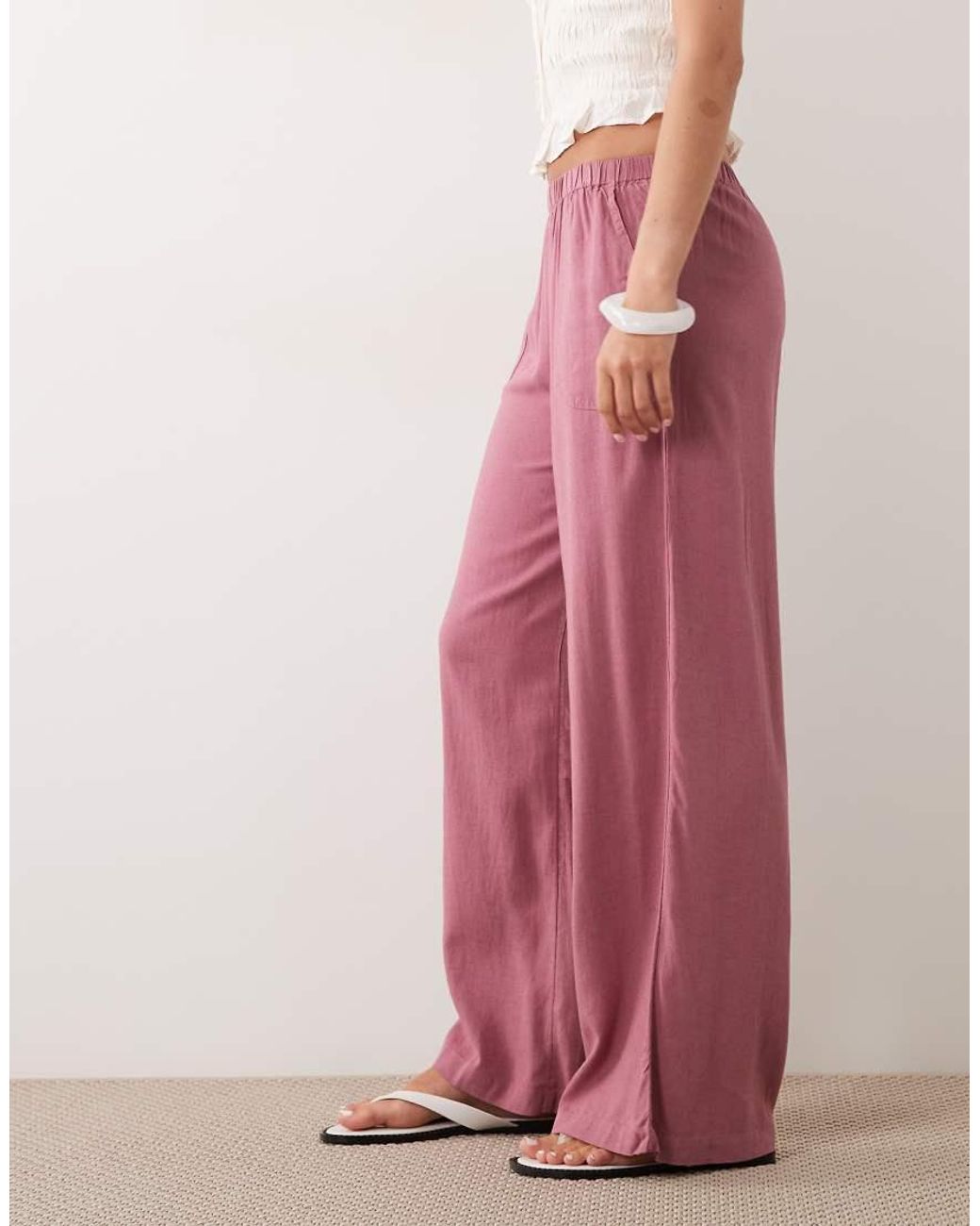 Mango Pink Teen Flowy Trouser