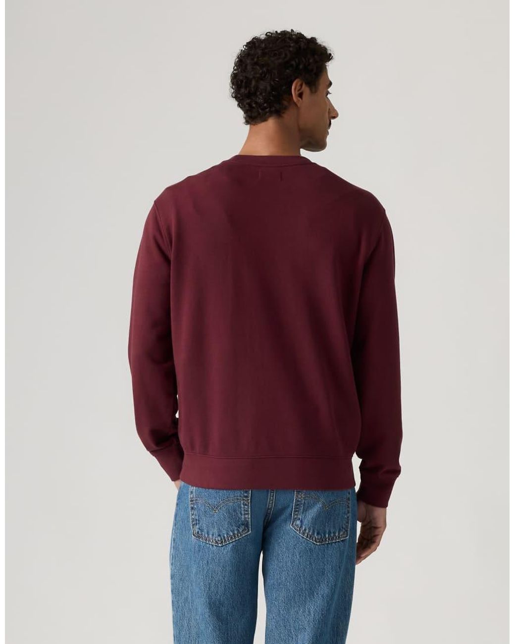 Levi's Red Original Housemark Crewneck Jumper for men