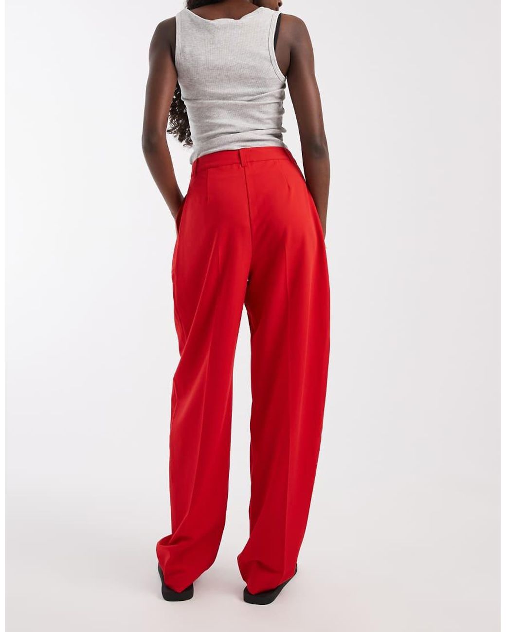ASOS Red Tailo Tape Pants