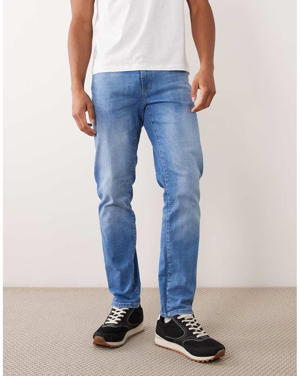Only & Sons Black Weft Regular Fit Jeans for men