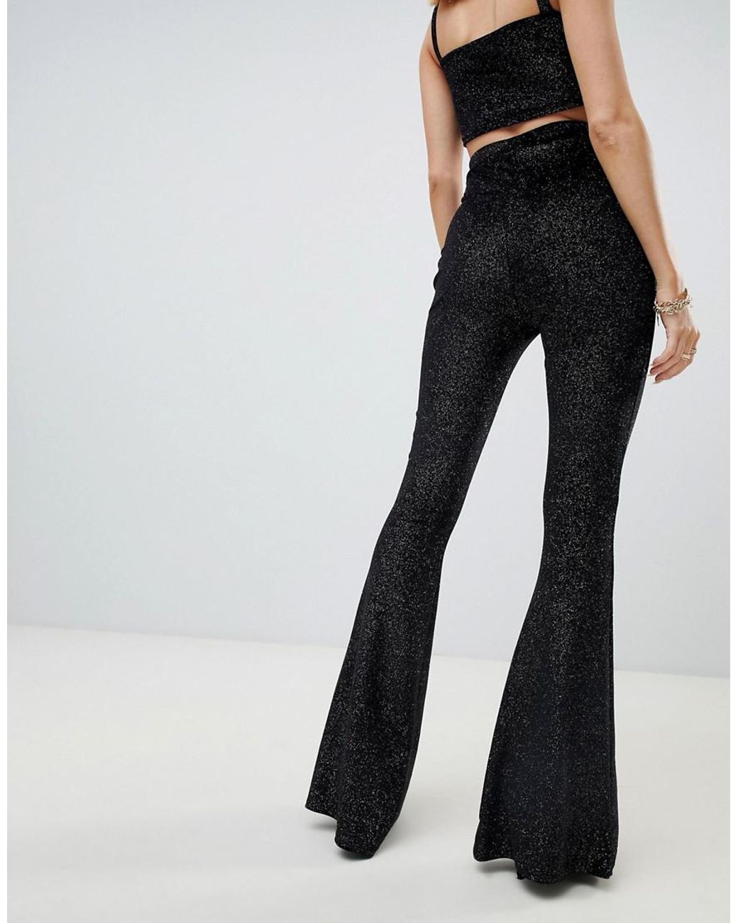Fashionkilla Synthetic Flared Trouser 