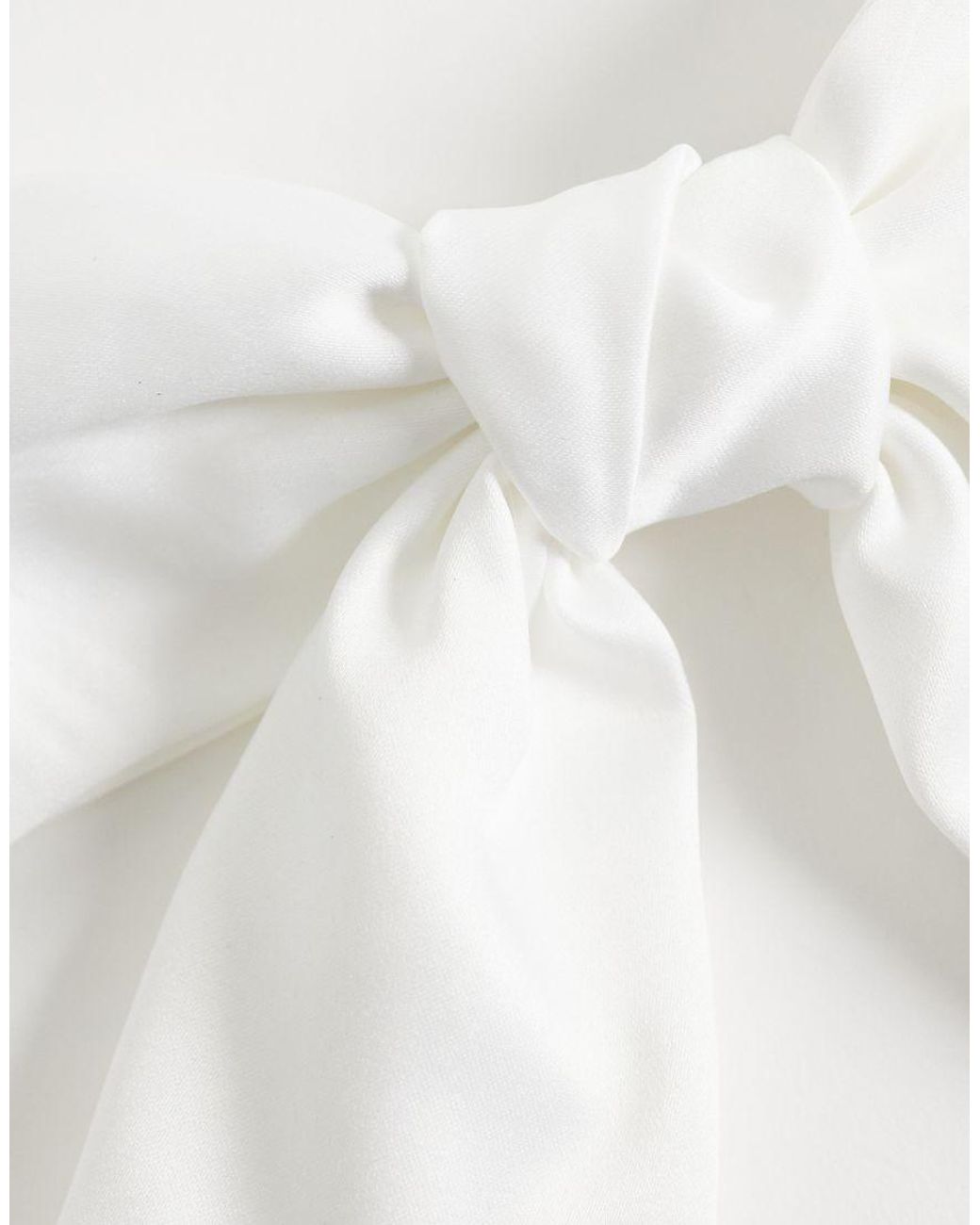 ASOS White Barrette Hair Clip With Large Bow