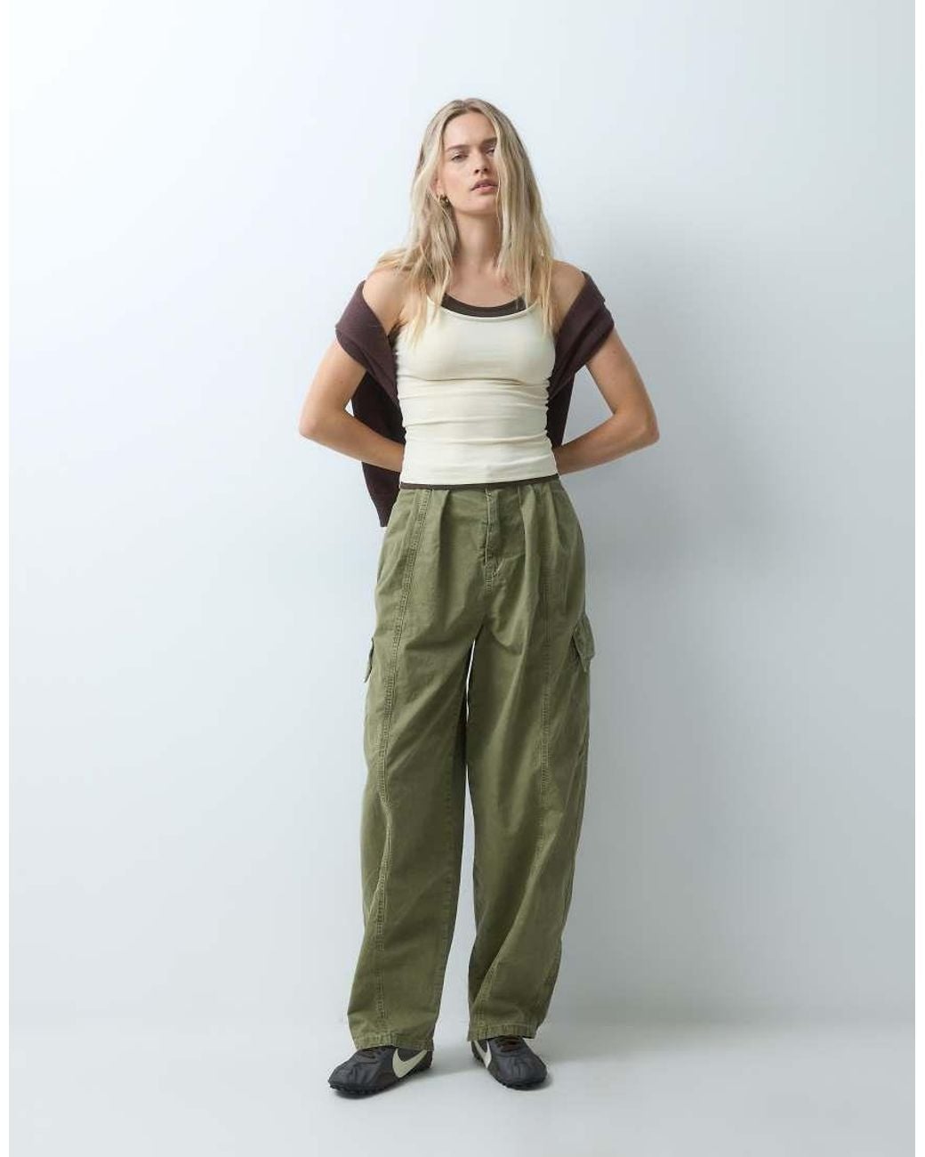 JJXX Green Double Layer Cami Top