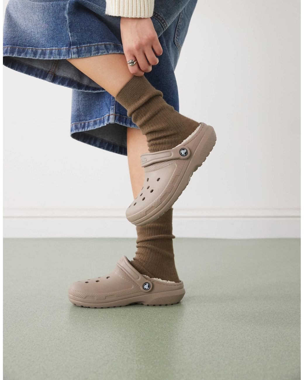 CROCSTM Blue – klassische, gefütterte clogs